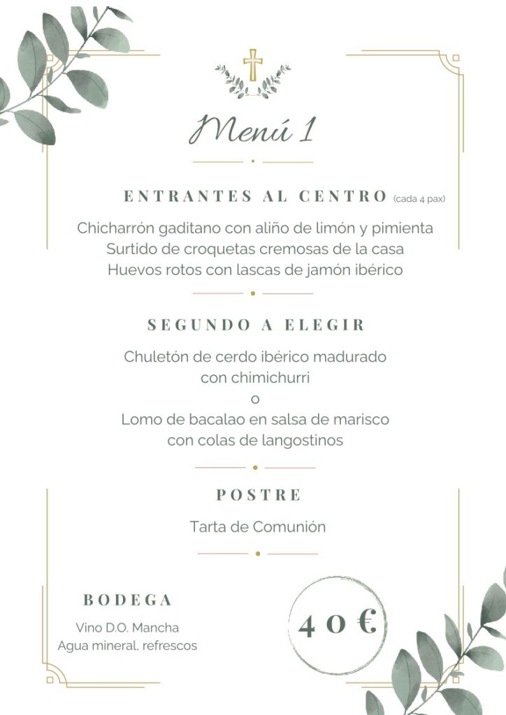 MENU1 COMUNIONES