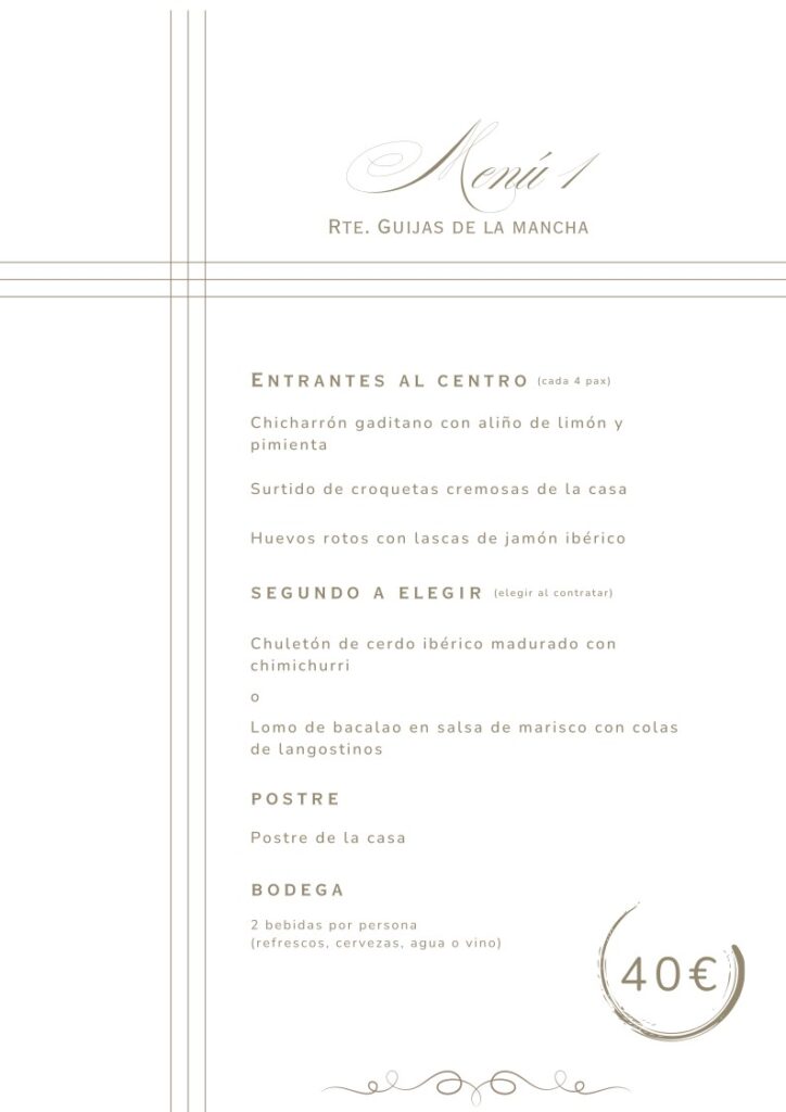 MENU1 Eventos